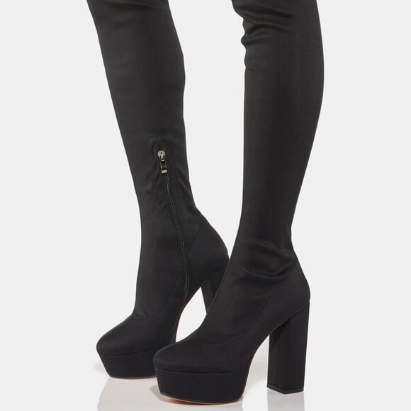 AZALEA WANG NOTHIN BASIC BOUT THIS OVER THE TOP  Thigh High  ( BRAND NEW !!! ) - Picture 4 of 6